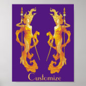 Golden Warrior Goddess Thunder_Cove Poster (Voorkant)