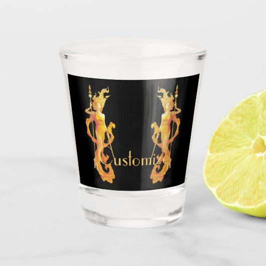 Golden Warrior Goddess Thunder_Cove Shot Glas (Voorkant)