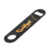 Golden Warrior Goddess Thunder_Cove Speed Flessenopener (Voorkant Gekanteld)