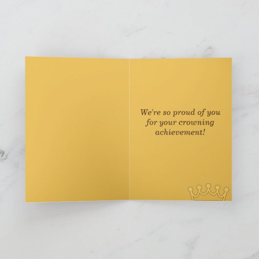 Golden Water-Crown Splash | Greeting Card Kaart (Binnen)