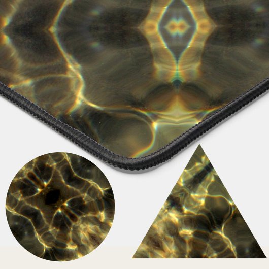 Golden Water Elegant Abstract Bureaumat