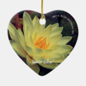 Golden Water Lily 2 Keramisch Ornament (Achterkant)