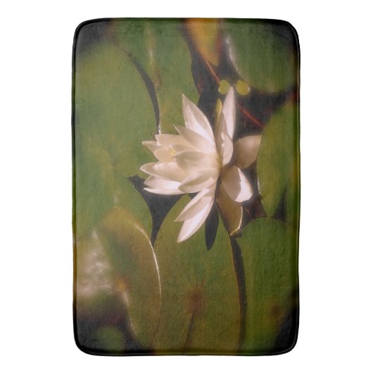 Golden Water Lily Badmat (Voorkant Verticaal)