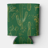 Golden Waterverf Cacti Blikjeskoeler (Voorkant)