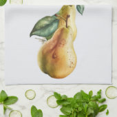 Golden Waterverf Pears-zomer Theedoek (Gevouwen)