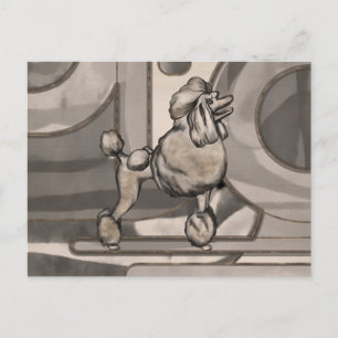 Golden Waterverf Poodle Briefkaart