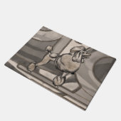 Golden Waterverf Poodle Deurmat (Schuin)