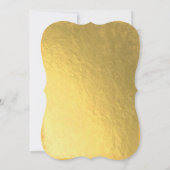 Golden waterverf Swans Bruidsdouche Uitnodiging (Achterkant)