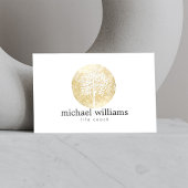 Golden Waterverf Tree Life Coach, Raadgevers Visitekaartje