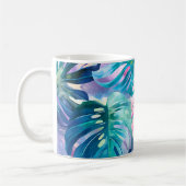 Golden Waterverf Tropical Leaves Paradise Koffiemok (Links)