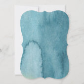 Golden waterverf Zwanen Huwelijksuitnodigingen Kaart (Achterkant)