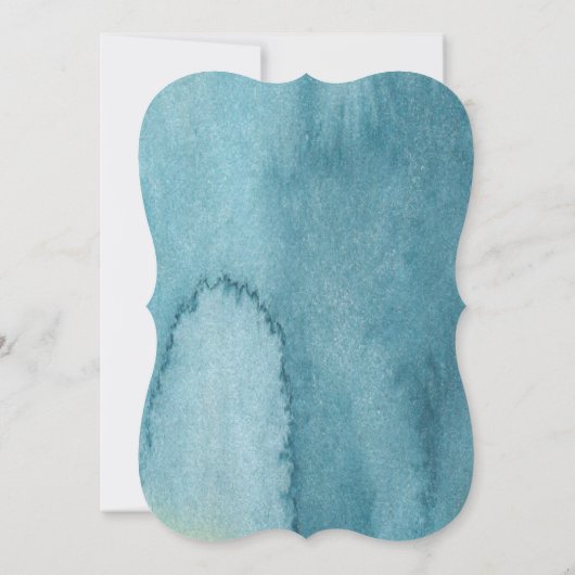 Golden waterverf Zwanen Huwelijksuitnodigingen Kaart (Achterkant)