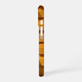 Golden Wave Gradient iPhone 16 Hoesje – Luxe Amber (Linkerkant)