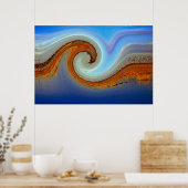 Golden Wave of Ducks and Other Waterfowl Poster (Keuken)