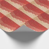 Golden Wave Paper Texture Pattern Cadeaupapier (Hoek)