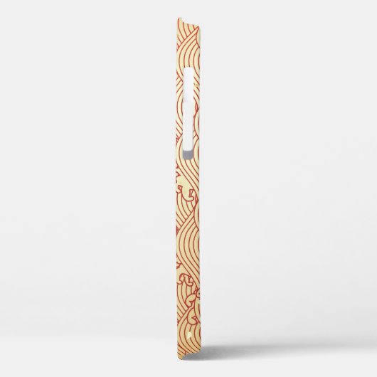 Golden Wave Paper Texture Pattern Case-Mate iPhone Case (Achterkant / Links)
