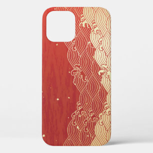 Golden Wave Paper Texture Pattern Case-Mate iPhone Case