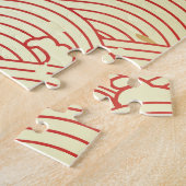 Golden Wave Paper Texture Pattern Legpuzzel (Zijkant)