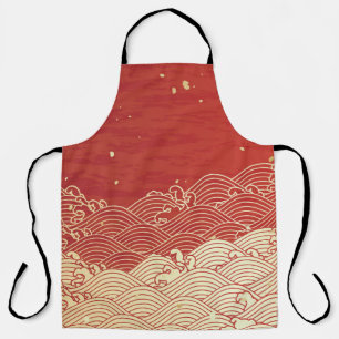Golden Wave Paper Texture Pattern Schort