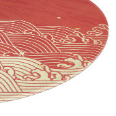 Golden Wave Paper Texture Pattern Snijplank (Hoek)