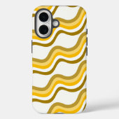 Golden Waves Pattern Case-Mate iPhone Case (Achterkant)
