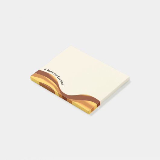 Golden Waves Post-it® Notes (Schuin)
