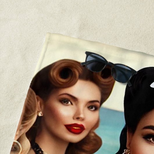 Golden Waves & Satin Dreams – Luxe Strandlaken (In situ)