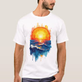 Golden Waves T-shirt (Voorkant)