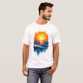 Golden Waves T-shirt (Voorkant volledig)