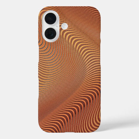 Golden Wavy Art Telefoonhoesje Case-Mate iPhone Case (Achterkant)