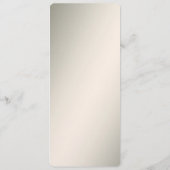 Golden Wavy Leaves Floral Menu