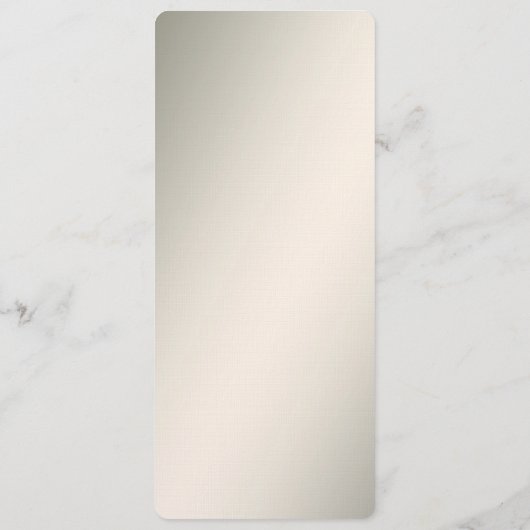 Golden Wavy Leaves Floral Menu (Achterkant)