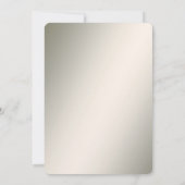 Golden Wavy Leaves Floral Save the Date (Achterkant)