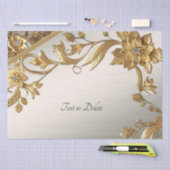 Golden Wavy verlaat bloemenweefselpapier Tissuepapier (Craft)