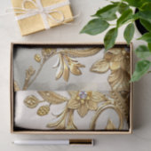 Golden Wavy verlaat bloemenweefselpapier Tissuepapier (Geschenk)