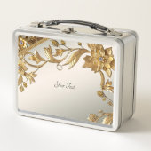 Golden Wavy verlaat bloemrijke lunchbox (Voorkant)