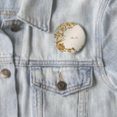 Golden Wavy verlaat Floral Button (In situ)