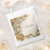 Golden Wavy verlaat Floral Favoriet Bag Bedankzakje (Geknipt)