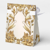 Golden Wavy verlaat Floral Favoriete Box Bedankdoosjes (Achterkant)