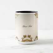 Golden Wavy verlaat Floral Mok (Midden)