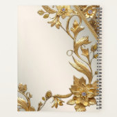 Golden Wavy verlaat Floral Planner (Achterkant)