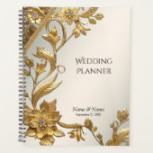 Golden Wavy verlaat Floral Planner (Voorkant)