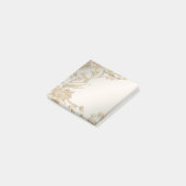 Golden Wavy verlaat Floral Post het merkt op Post-it® Notes (Schuin)