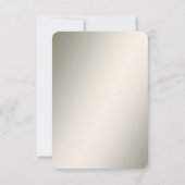 Golden Wavy verlaat Floral RSVP-kaart RSVP Kaartje (Achterkant)