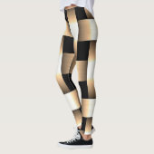 Golden Weave Design ~ Tan ~ Black ~ Gold ~ Leggings (Links)