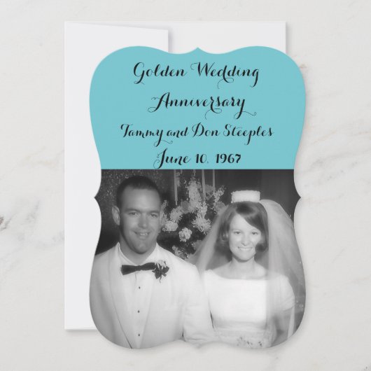 Golden Weddenschap Jubileum #3 Kleur 6DC5D0 Kaart (Voorkant)