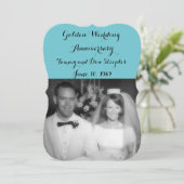 Golden Weddenschap Jubileum #3 Kleur 6DC5D0 Kaart (Staand voorkant)