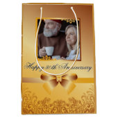 Golden Wedding 50e Jubileum Medium Cadeauzakje (Voorkant)