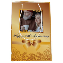 Golden Wedding 50e Jubileum  Medium Cadeauzakje
