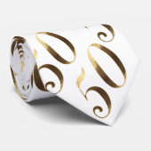 Golden Wedding 50th Birthday Jubileum Stropdas (Opgerold)